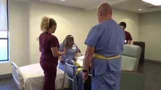 Physical Therapy Transfer Training  How To Transfer From Wheelchair To Bed [upl. by Dorkas]