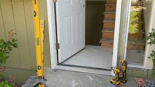 Jeld Wen Front Door Installation  Really crappy products and craftsmanship PART 1 [upl. by Illac]