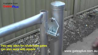 Gate Latch 2 way for round pipe and square [upl. by Aikram]