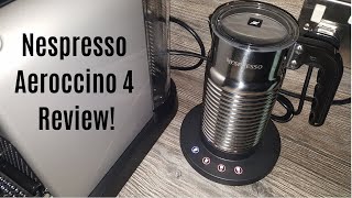 Nespresso Aeroccino 4 Milk Frother Review  Worth upgrading from the Aeroccino 3 [upl. by Emsmus]