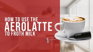 How To Use the AeroLatte To Froth Milk [upl. by Hein]