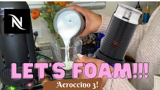 How To Foam Milk With Aeroccino 3 Make Coffee With Foam Tips amp Tricks  Easy Foamed Latte Recipe [upl. by Abekam]